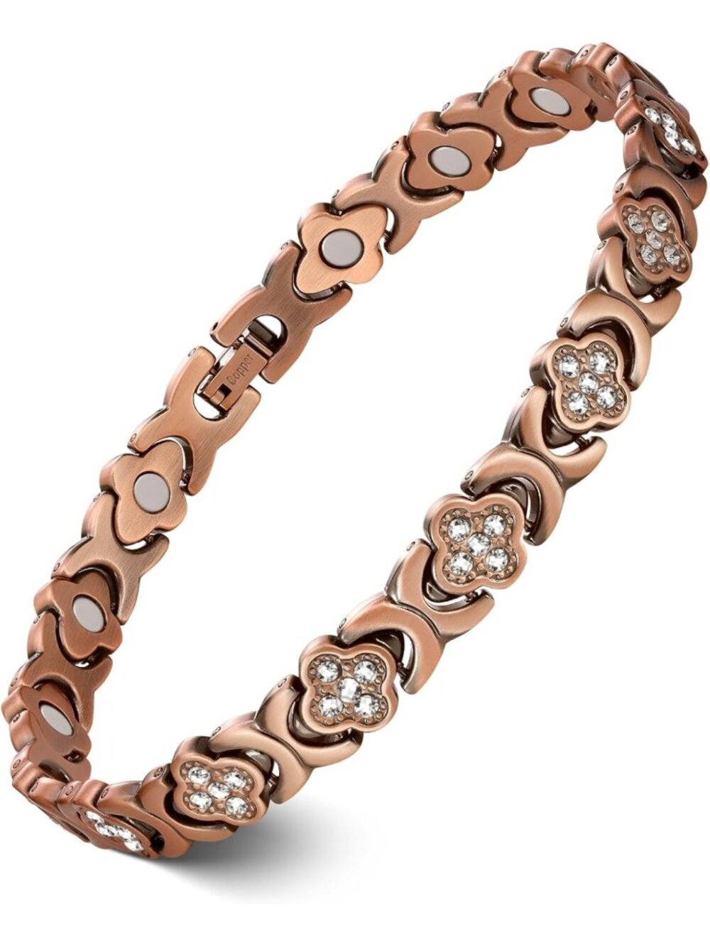 99.99% Pure Copper Magnetic Ankle Bracelet for Women - Stylish & Adjustable